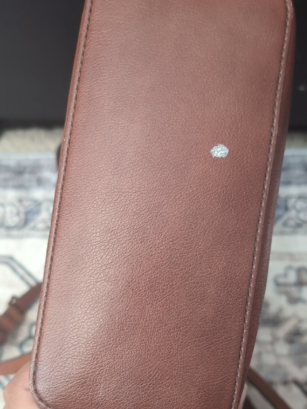 Fossil Lana Crossbody Leather Bag with Gold Accent - Picture 14 of 17